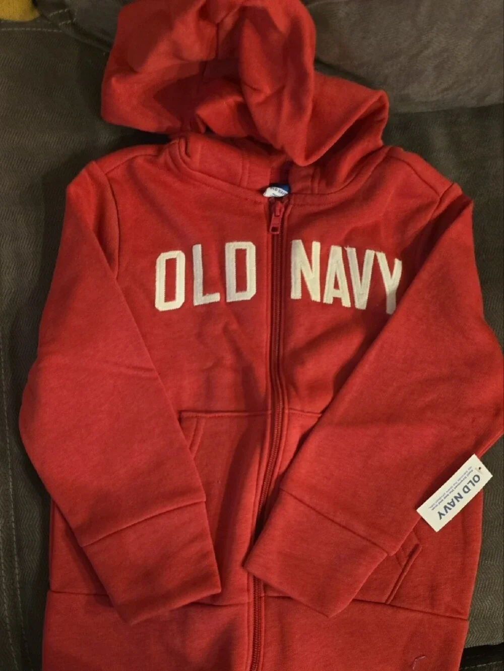 Old Navy Kids Mauve Full-Zip Hoodie with Logo
